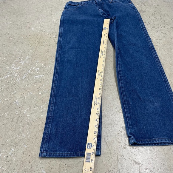 Vintage Wrangler Jeans 38x33 Blue Pants Cowboy Western 13MWZ Denim Tag 38x34 *‎ - Picture 9 of 13